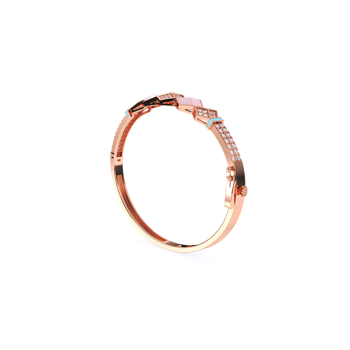 Impressive Round Cluster Diamond Bracelet